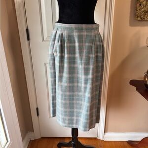 Pendleton Women’s Vintage 100% Virgin Wool Plaid Skirt size 12